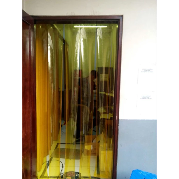 Tirai PVC Strip Kuning (0216246124)