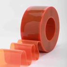 Tirai PVC Strip Orange (0216246124) 1