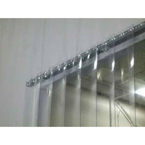 Tirai Vitrage pvc strip curtain untuk mempertahankan suhu
