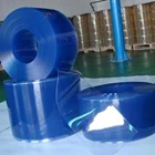 Tirai PVC / Plastik Blue Clear / Biru Bening 1