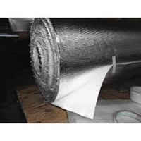 Asbestos cloth coated aluminum foil